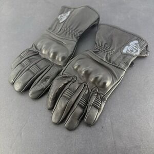 Highway 21 Hook Motorcycle Leather Gloves for Rugged Riding for Men and Women